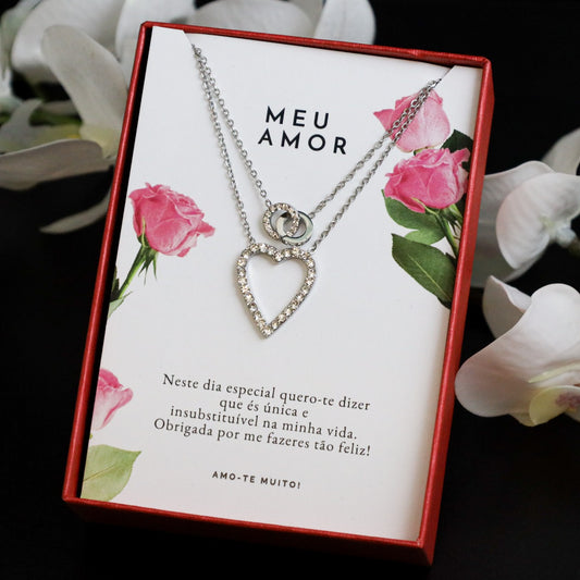 Colar com Mensagem Meu Amor