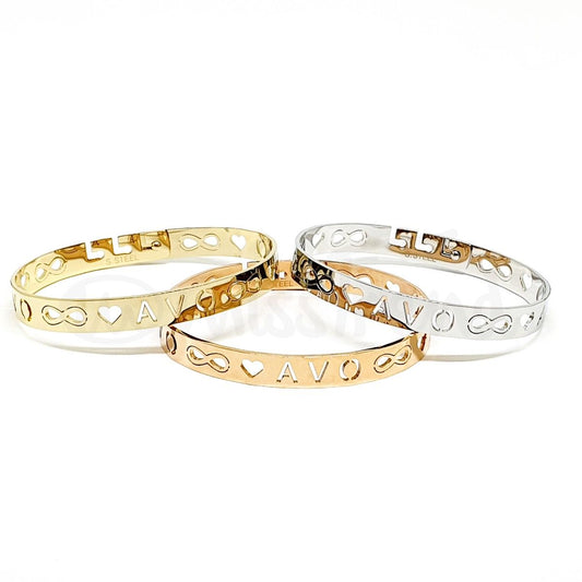 Pulseira argola avo com infinito