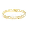 Pulseira argola avo com infinito em dourado