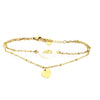 Pulseira stone mãe em aço dourada