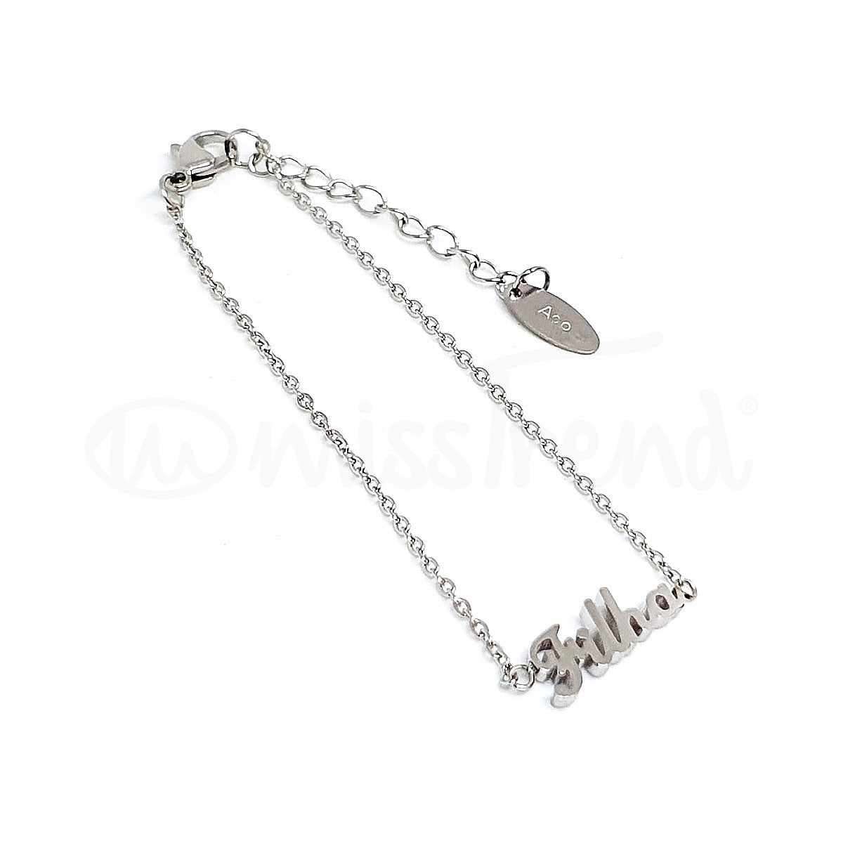 Pulseira Filha em aço prateado