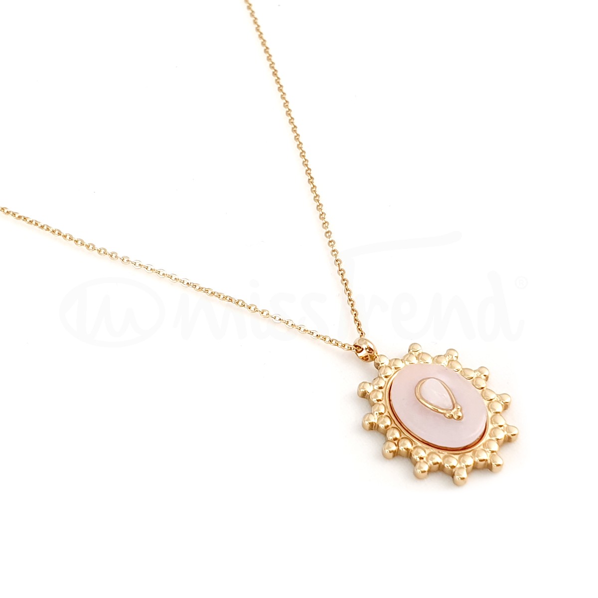 Colar Hidra em aço em rosa