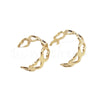 Ear Cuff corações em dourado