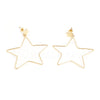 Brinco estrelar dourado