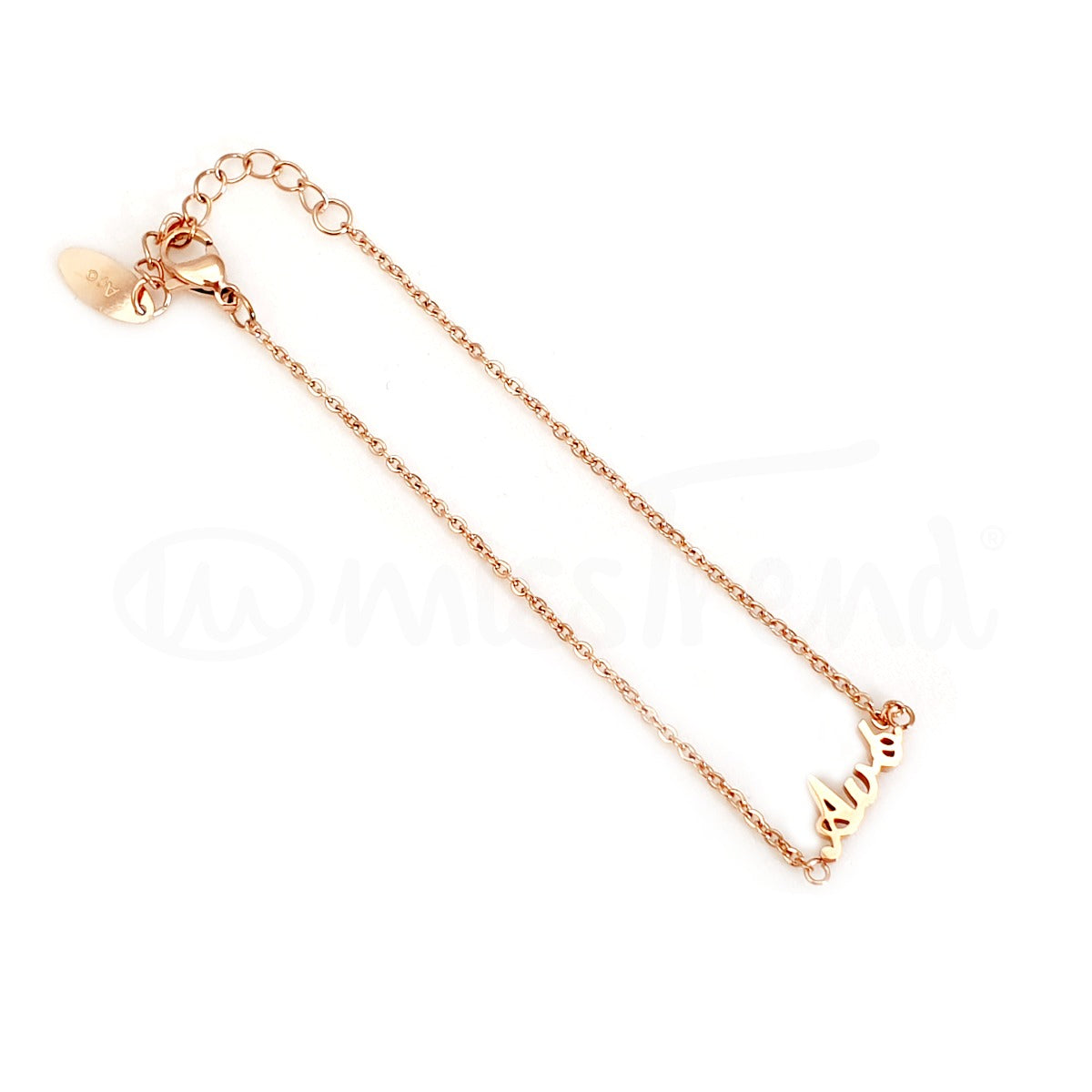 Pulseira Avó em aço rosa gold