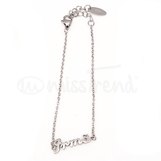 Pulseira Irmã em Aço prateada
