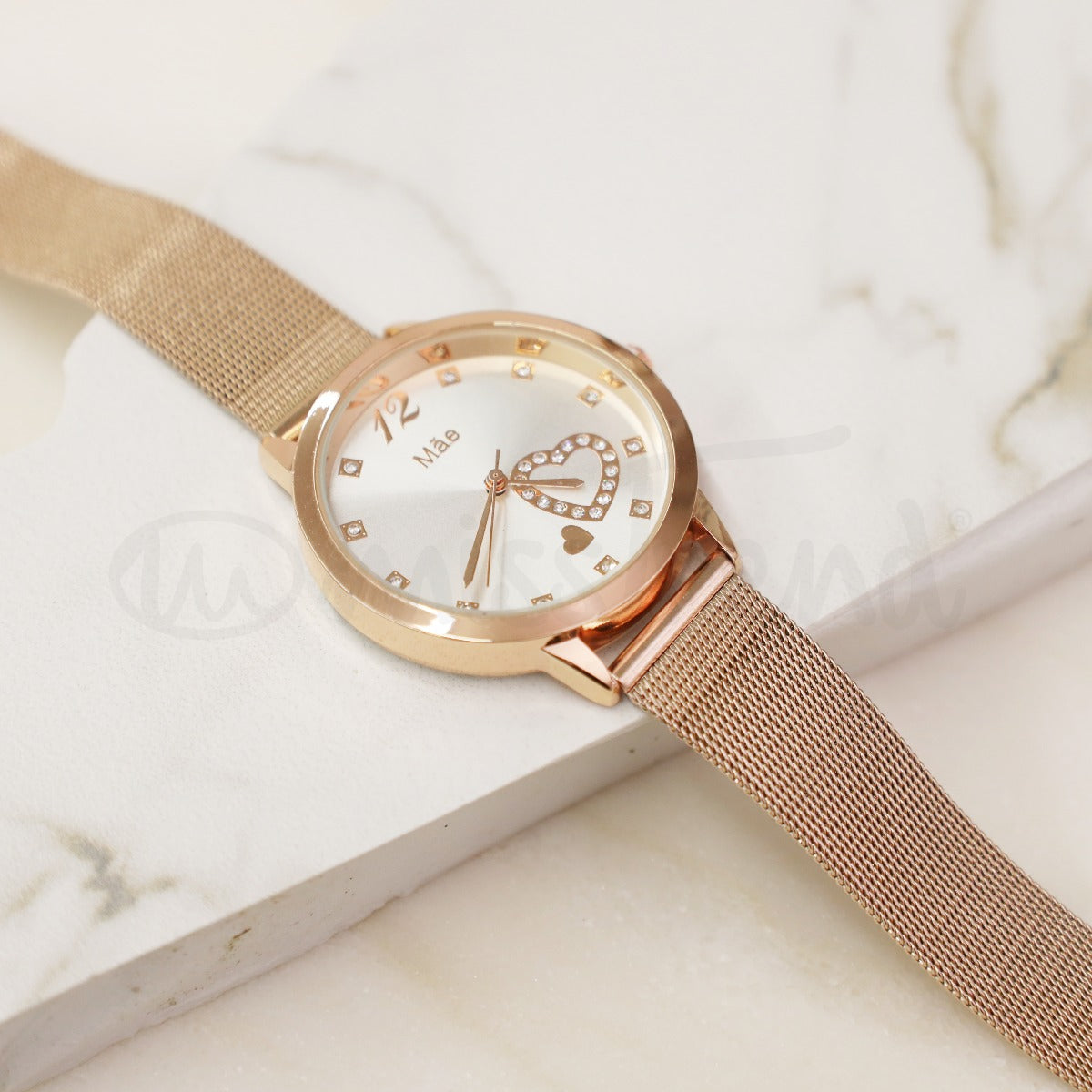 Relógio passion mãe em aço rosa gold