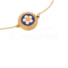 Pulseira Flor Caramujo Banho de Ouro