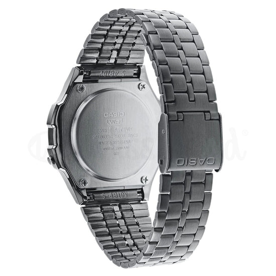 Relógio Casio Vintage Round Cinza Escuro A171WEGG-1AEF