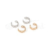 earcuff com corações em aço