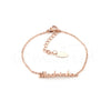 Pulseira Madrinha em Aço rosa gold