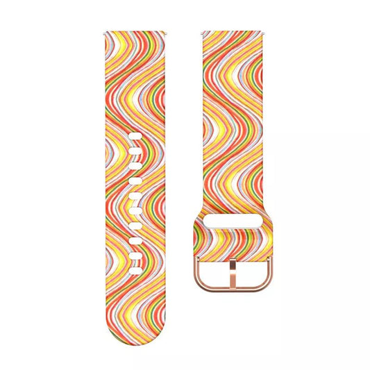 Bracelete em Silicone - Arco-Íris
