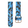 Bracelete em Silicone - Camuflada Azul