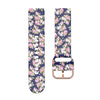 Bracelete em Silicone - Flores Azul