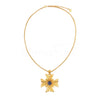 Colar Cruz de Malta em Banho de Ouro
