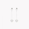 Brincos Diamond Heart c/Zircônias em Aço