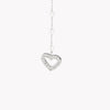 Brincos Diamond Heart c/Zircônias em Aço