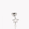 Brincos Diamond Moon c/Zircônias em Aço