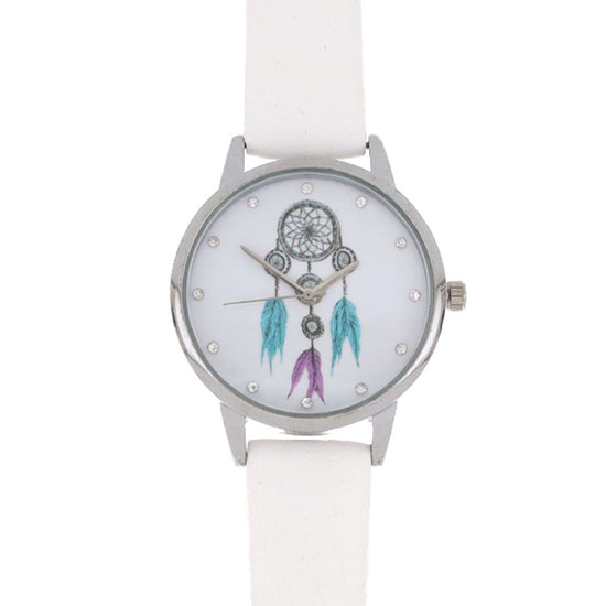 Relógio Caça Sonhos em Pele Sintética