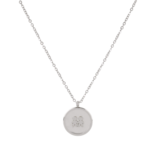 Colar Ajustável com Pendente Meninas/Meninos em Aço