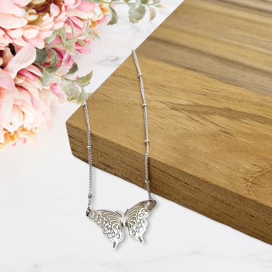 Colar Butterfly em Prata S925