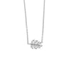 Coleção Diamond Leaf em Aço com Zircônias