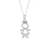 Colar Menino /Menina em Prata S925