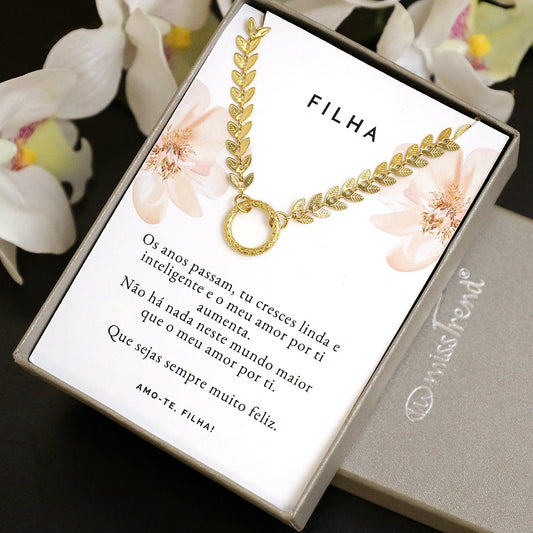 Colar com Mensagem para Filha