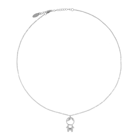 Colar Pendente Menina/Menino em Aço
