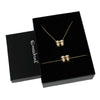 Conjunto Colar + Pulseira com Pendente Meninas/Meninos c/Zircônias