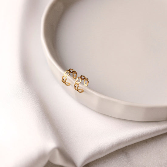 Ear Cuff corações
