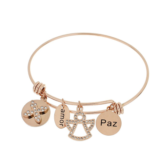 Escrava Angel Amor e Paz em Aço