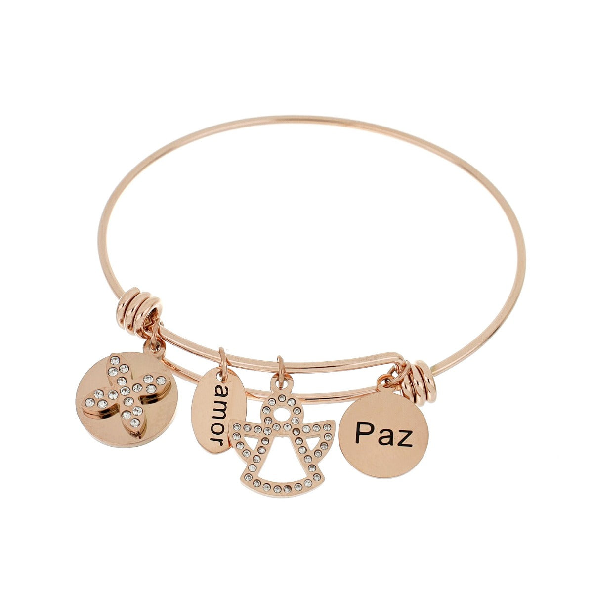 Escrava Angel Amor e Paz em Aço
