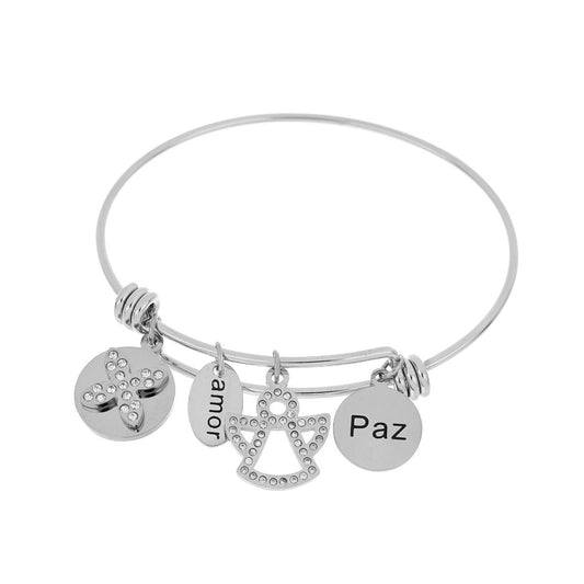 Escrava Angel Amor e Paz em Aço