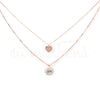 Colar Stone Mãe em aço rosa gold