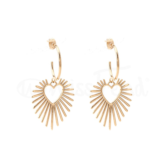 Brincos Marla em Aço dourado