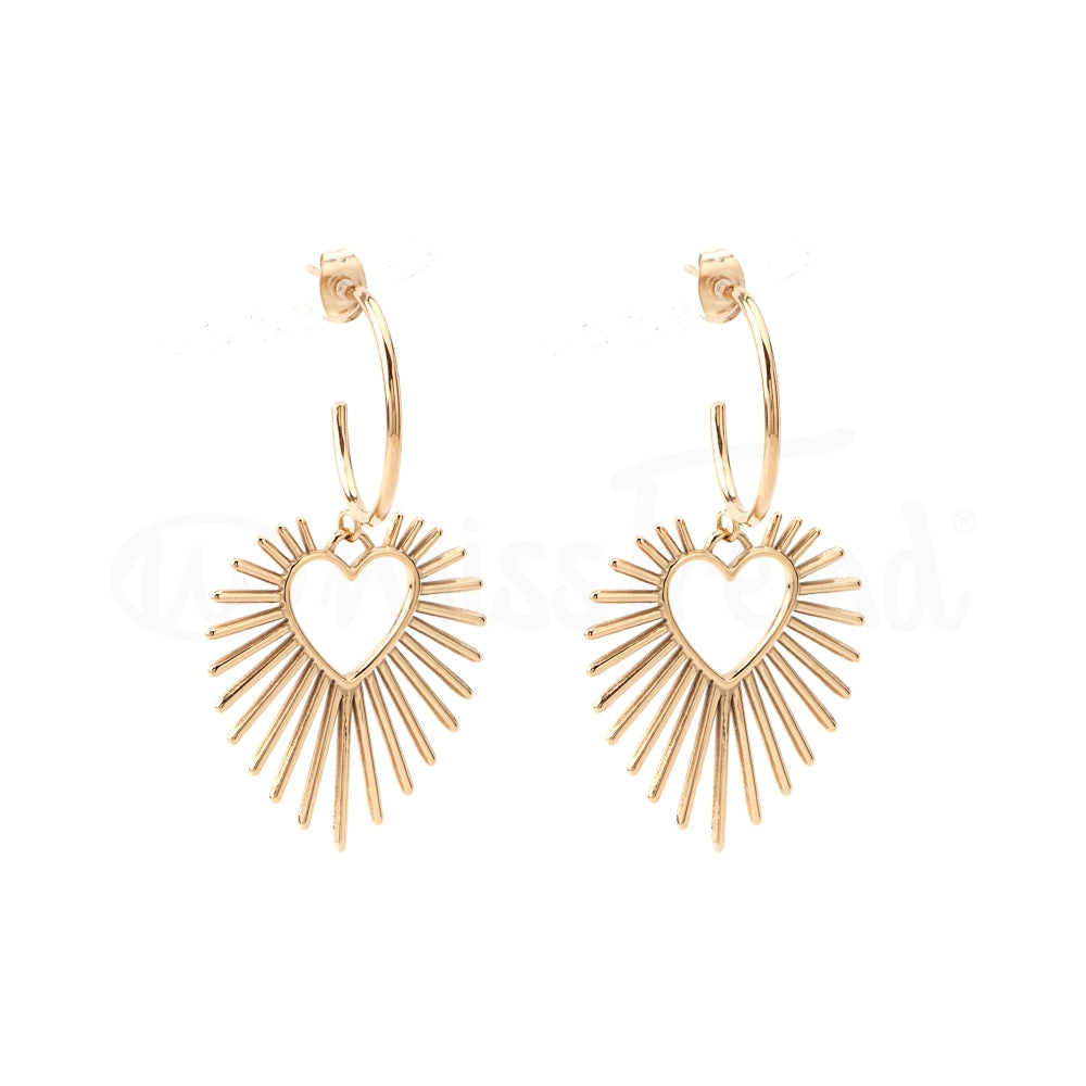 Brincos Marla em Aço dourado