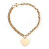 Colar Flame em aço dourado