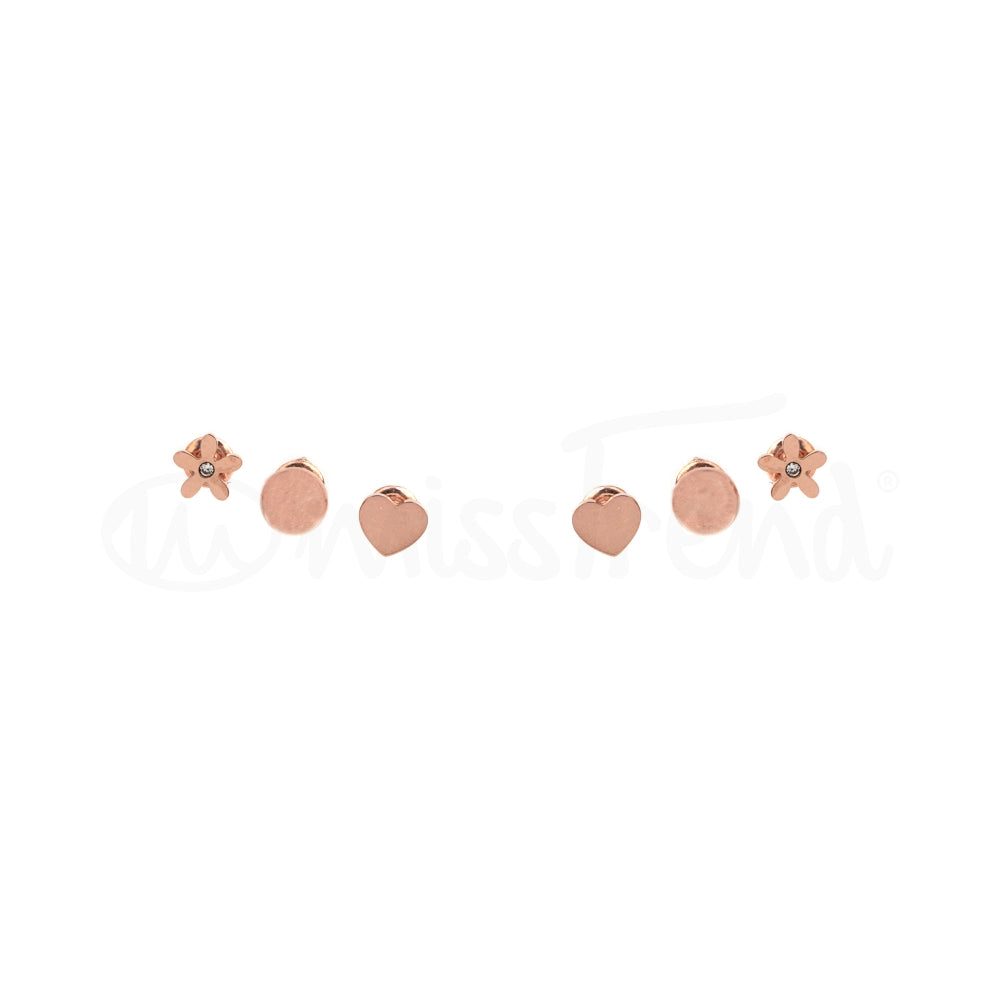 Pack de 3 brincos lindor em aço