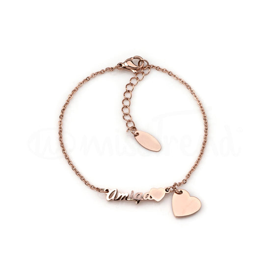 Pulseira pé amiga em aço