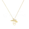 Colar faith em aço dourado