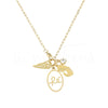 Colar faith em aço dourado