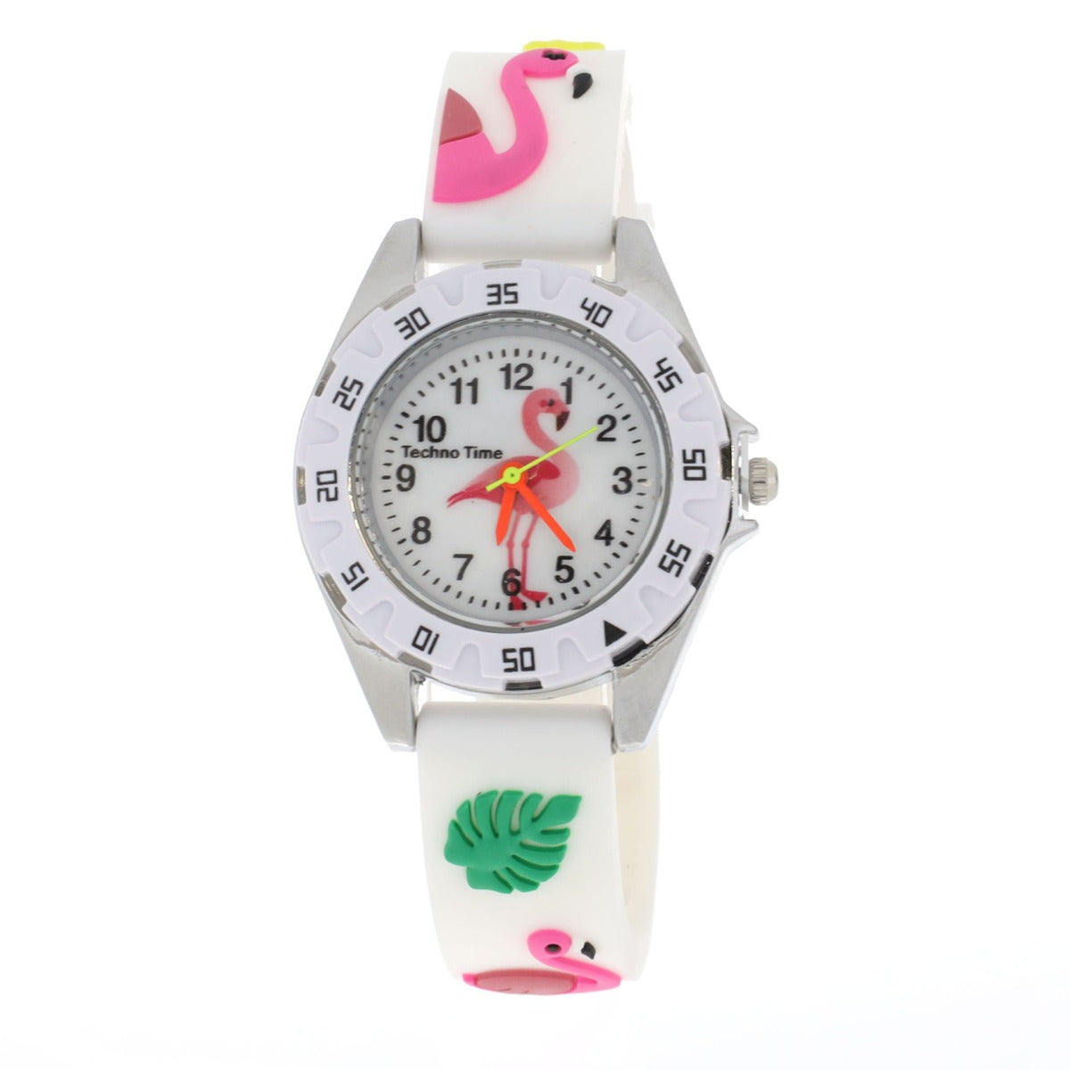 Relógio de Criança Flamingo em Silicone