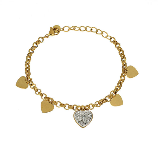 Pulseira Corrente Love Diamond em Aço