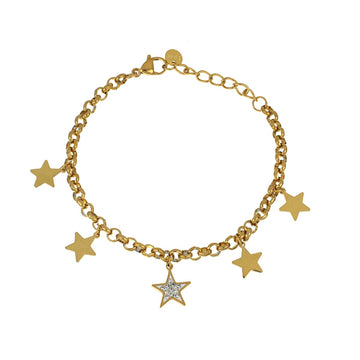 Pulseira Corrente Estrelar em Aço