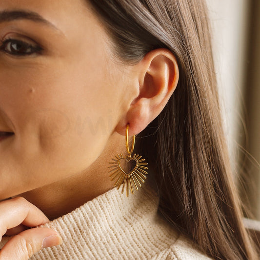Brincos Marla em Aço dourado