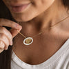 Colar coração de viana em aço dourado