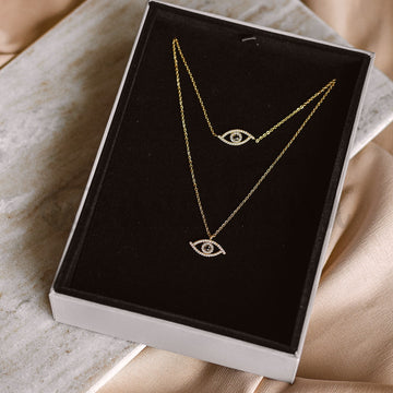 Conjunto Nazar II - Lux edition para mulher com zircônias
