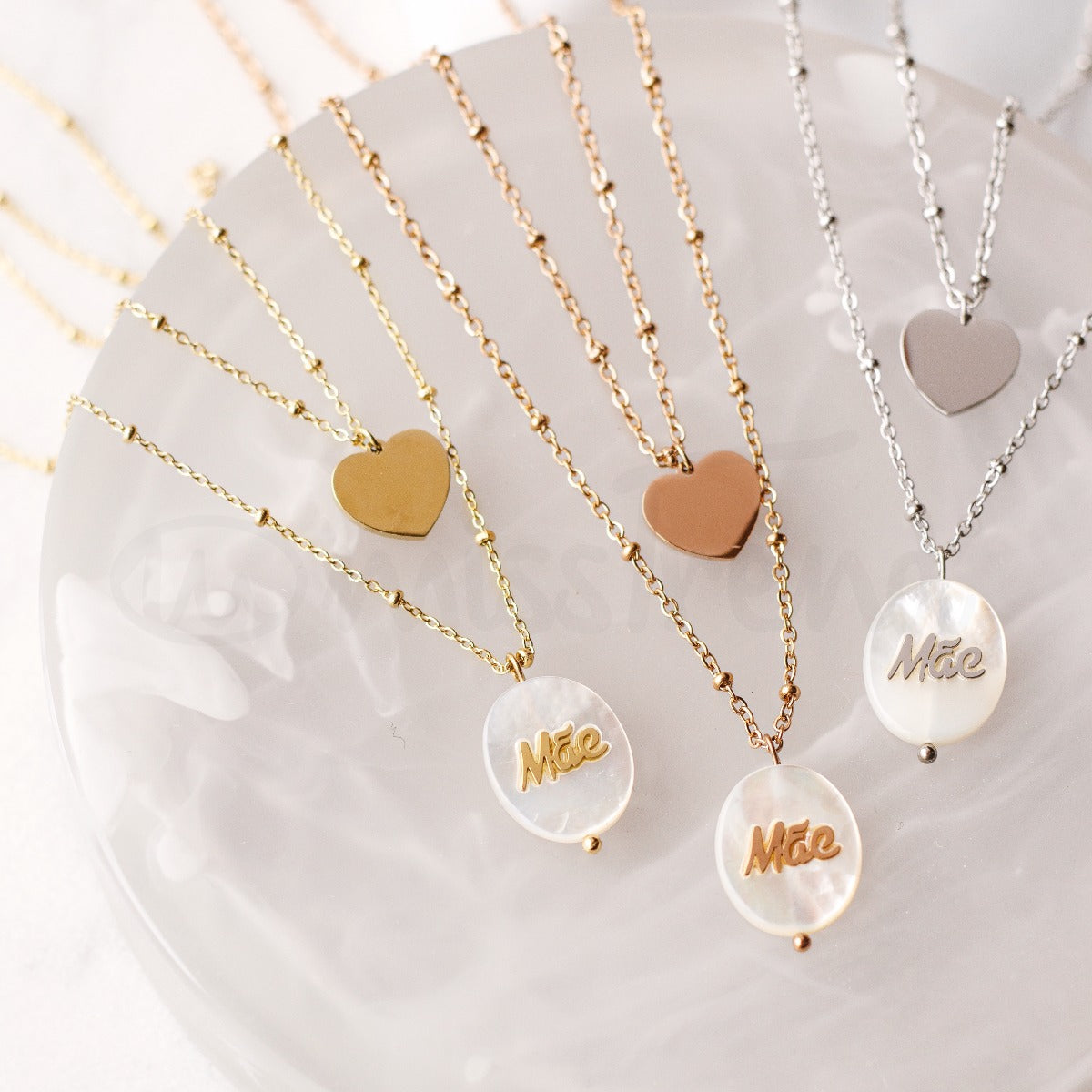 Pulseira stone mãe em aço
