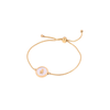 Pulseira Ajustável com Pendente Menino/Menina em Aço